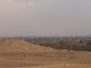 Le Caire vu de Saqqarah