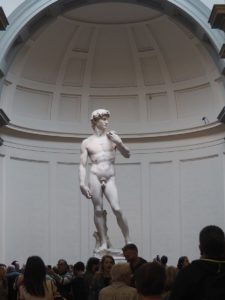 Le David de Michelangelo à la galleria dell'academia