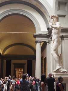 Le David de Michelangelo à la galleria dell'academia
