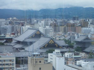 Kyoto, vue du temple Higashi Honganji