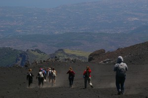 Courir sur l'Etna