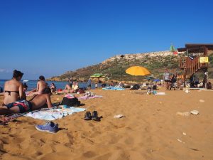 Plage Ir-Ramla à Gozo, Malte