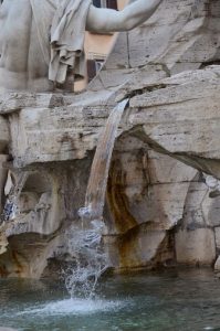 La fontaine des quatre fleuves à Rome