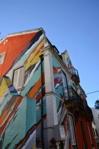 Une maison peinte à Cascai au Portugal