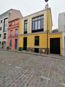 Maisons colorées dans le XIVe à Paris