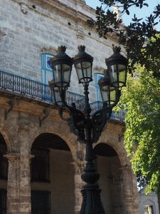 Un lampadaire à La Havane