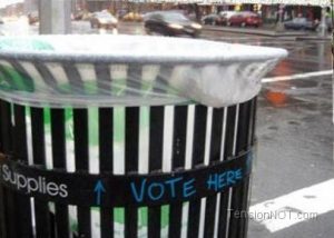 Vote dans la poubelle