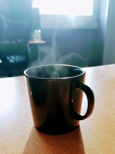 Un mug fumant
