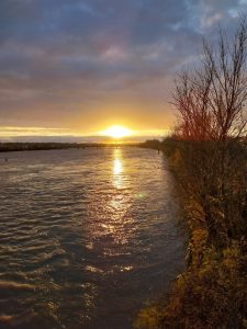 Un lever de soleil sur la Garonne