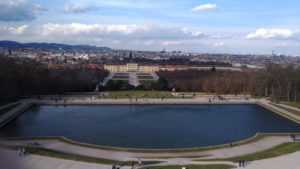 Schönbrunn et Vienne vus de la Gloriette