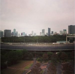 La skyline de Tokyo vue du yurikamome