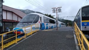 Le petit train pour le Mont Fuji