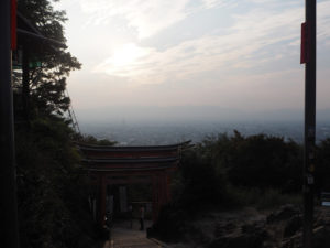 Vue sur Kyoto du temple Inari