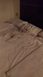 Jeu de serviette sur le lit