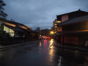 Takayama, tombée de la nuit