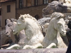 La fontaine de Neptune à Florence