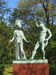 Statue Athéna et Hephaïstos