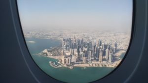 Doha vue du hublot