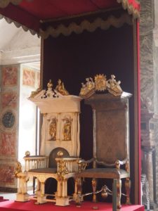 Château de Rosenborg : la salle du trône