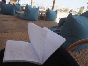 Ecrire à la plage