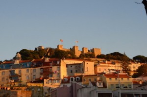 Château de Lisbonne au couchant