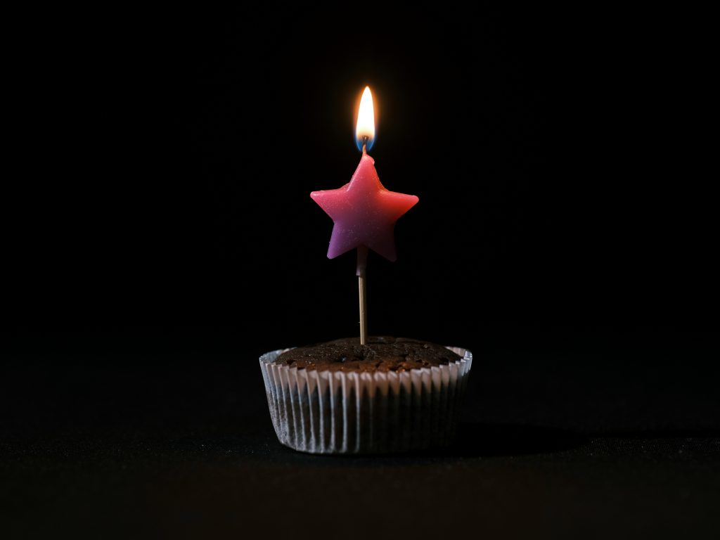 45 ans, un petit gâteau d'anniversaire