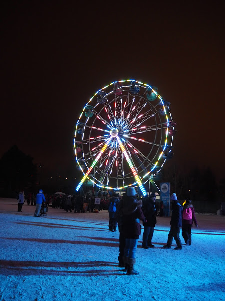 La grande roue de la fête des neiges à Montréal