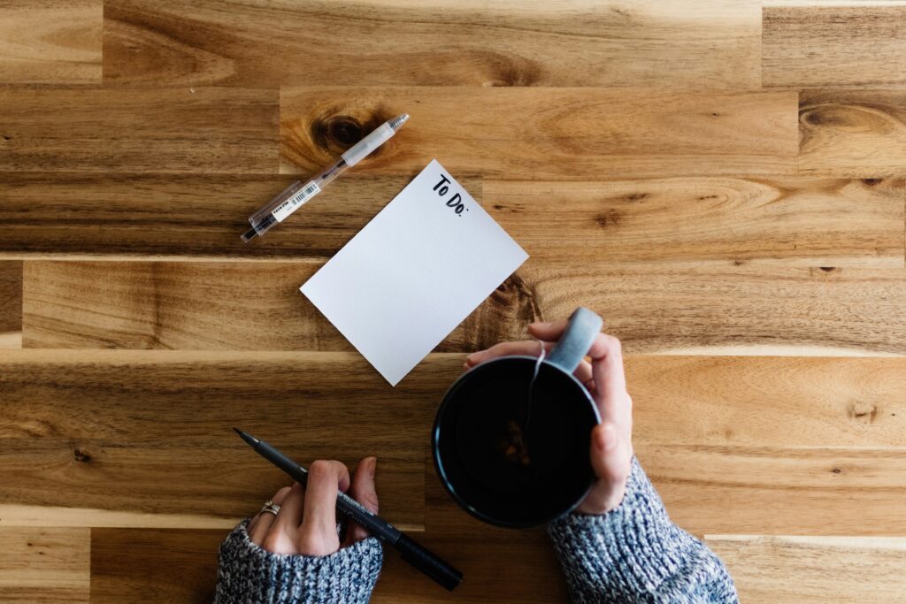 Faire une to do list